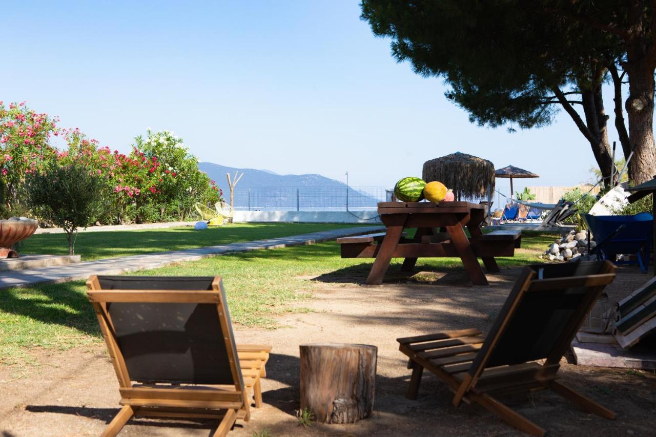 Pampas Seafront Villa, 6 Bedrooms, North Evvoia Kanatádhika Eksteriør billede