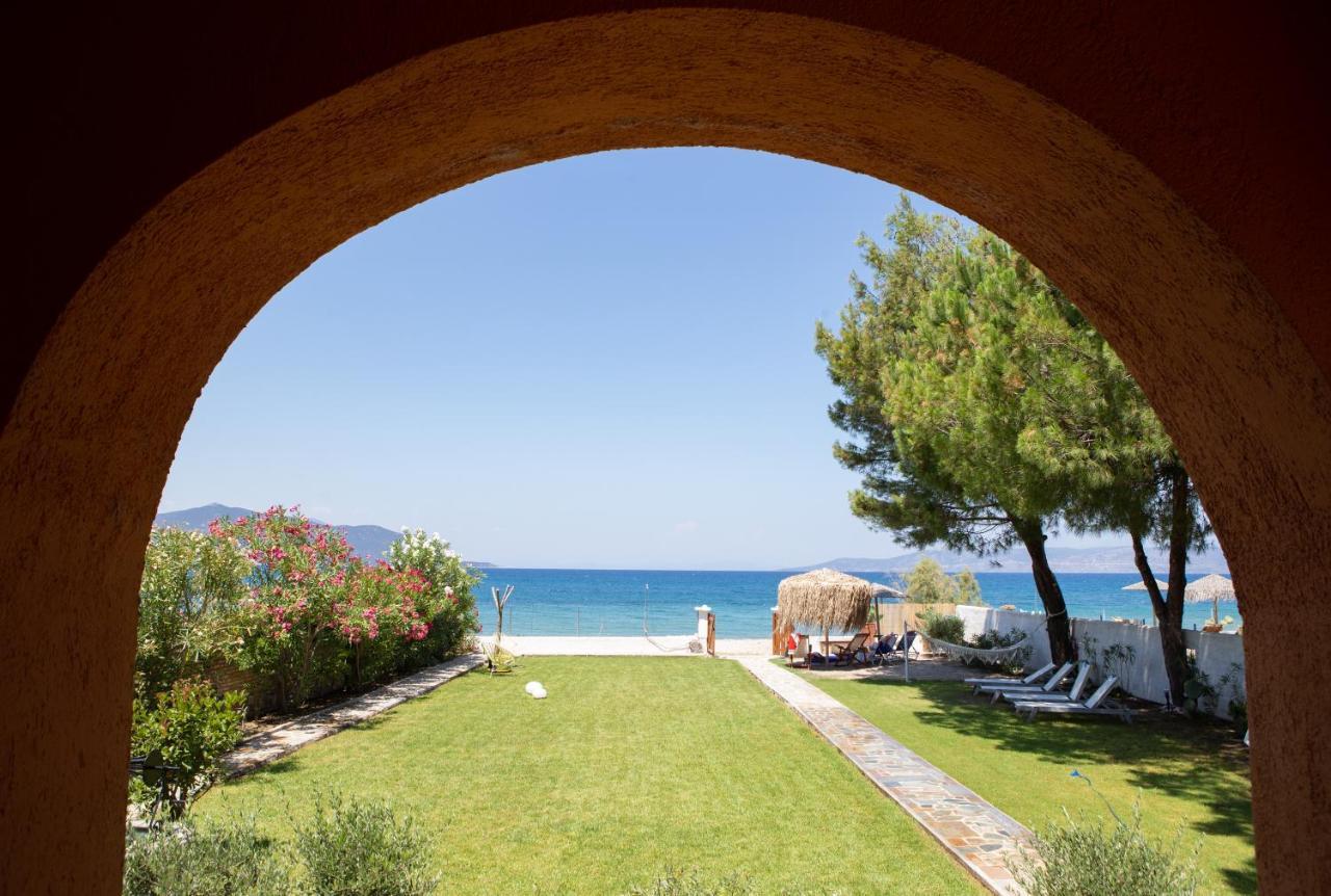 Pampas Seafront Villa, 6 Bedrooms, North Evvoia Kanatádhika Eksteriør billede